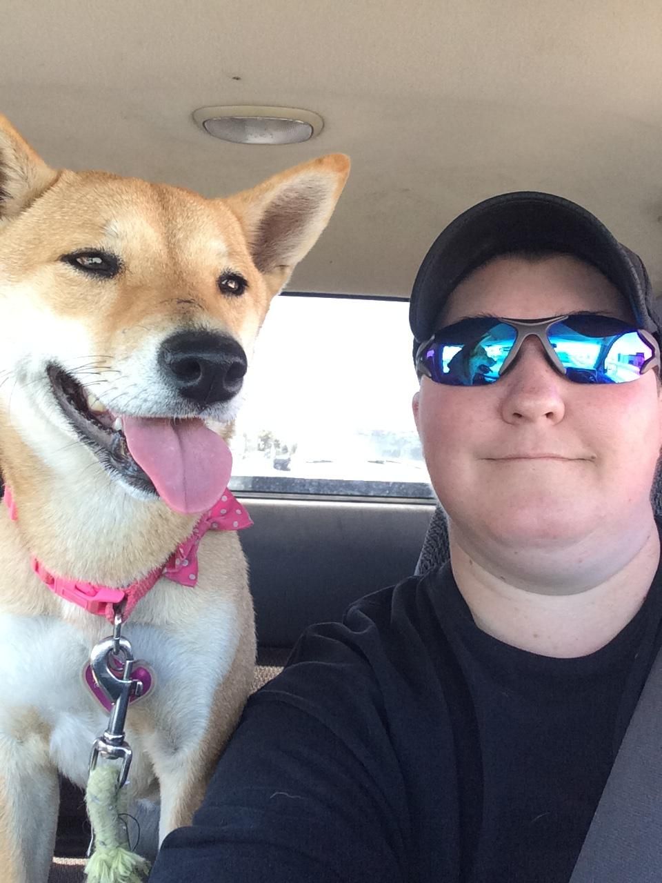 Myself with a Shiba Inu, 2 years old I rescued, re