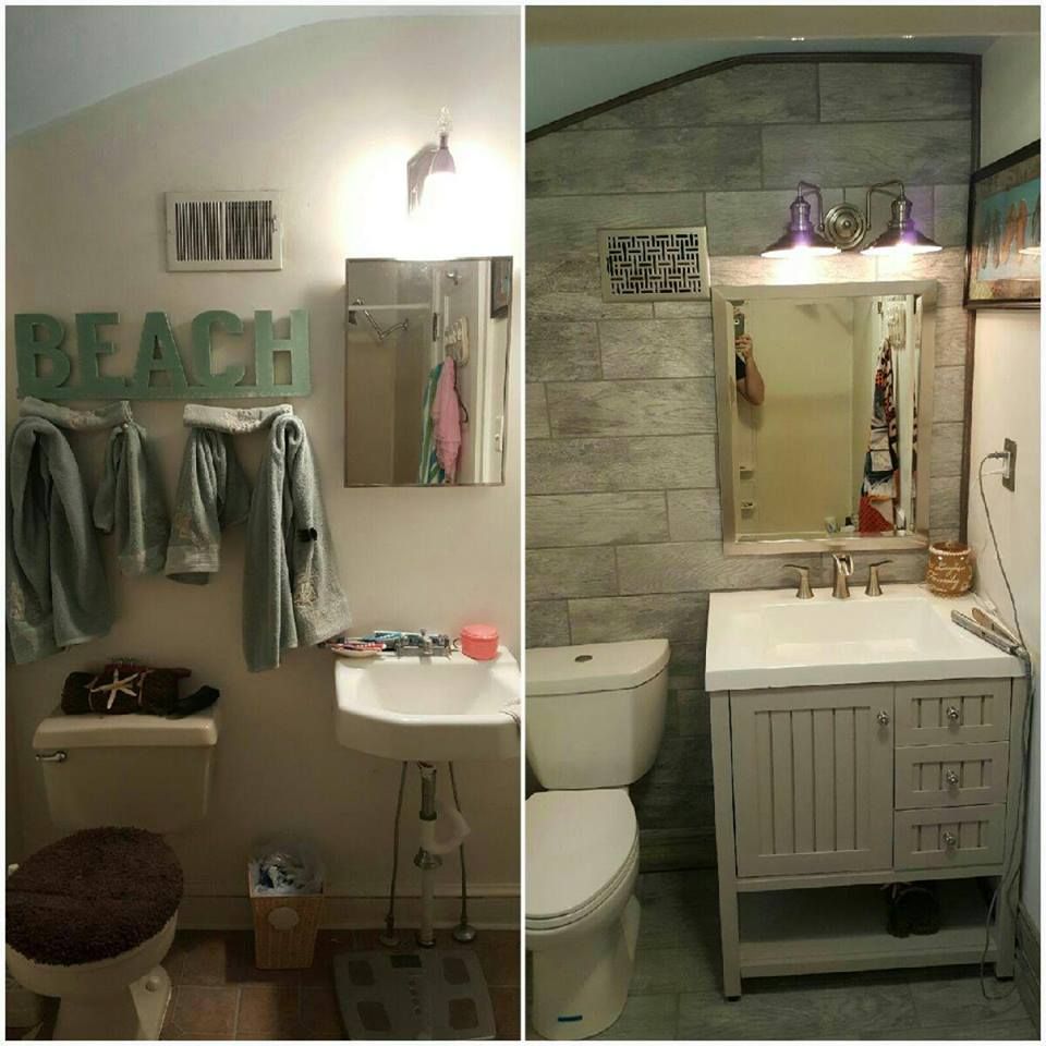 Bathroom remodel by Mike which included installing