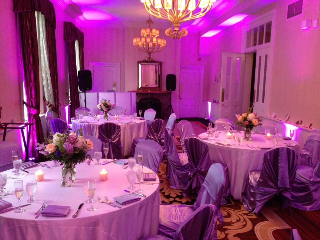 Providing Lighting, DJ and MC services at the Mary