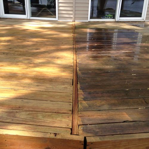 Wood Restoration. Decks and Fences
Wash, Stain, an
