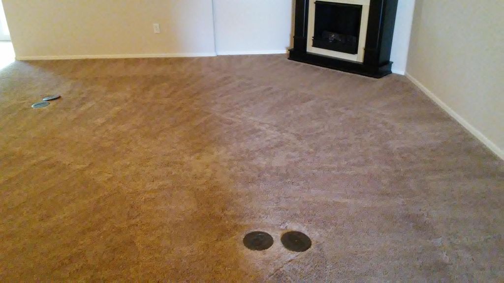 ahh the carpet after Powerful Steam Cleaning.