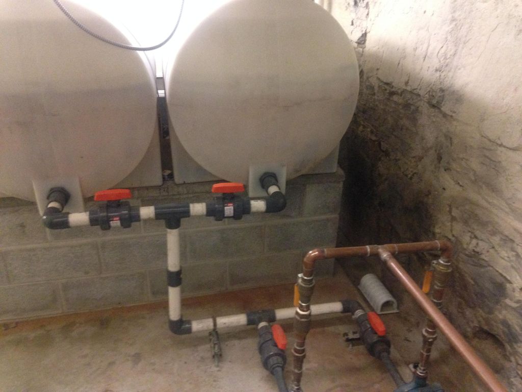 Domestic water tank installation, Patterson NY