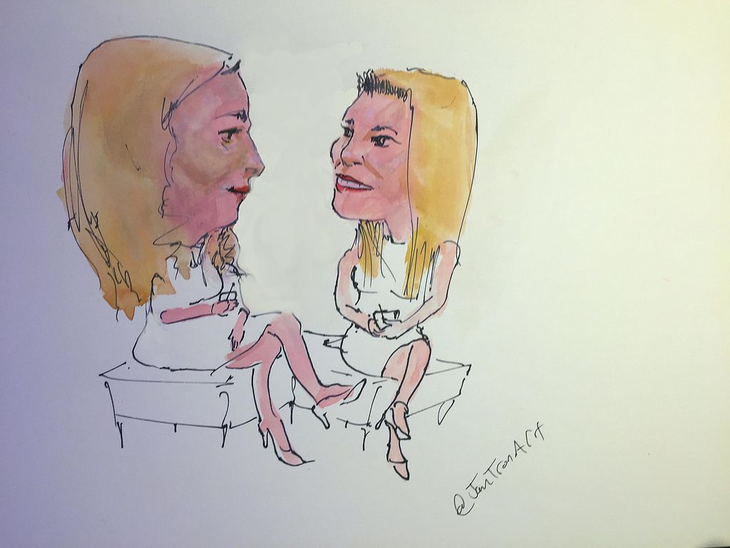 Did caricatures as the artist hired for a holiday 