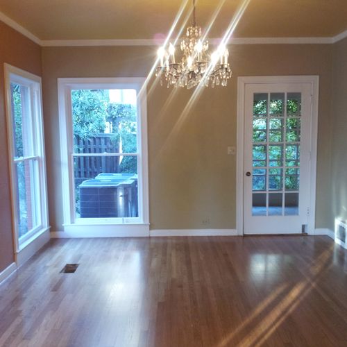 Sand and Finish Hardwood Floors and interior paint