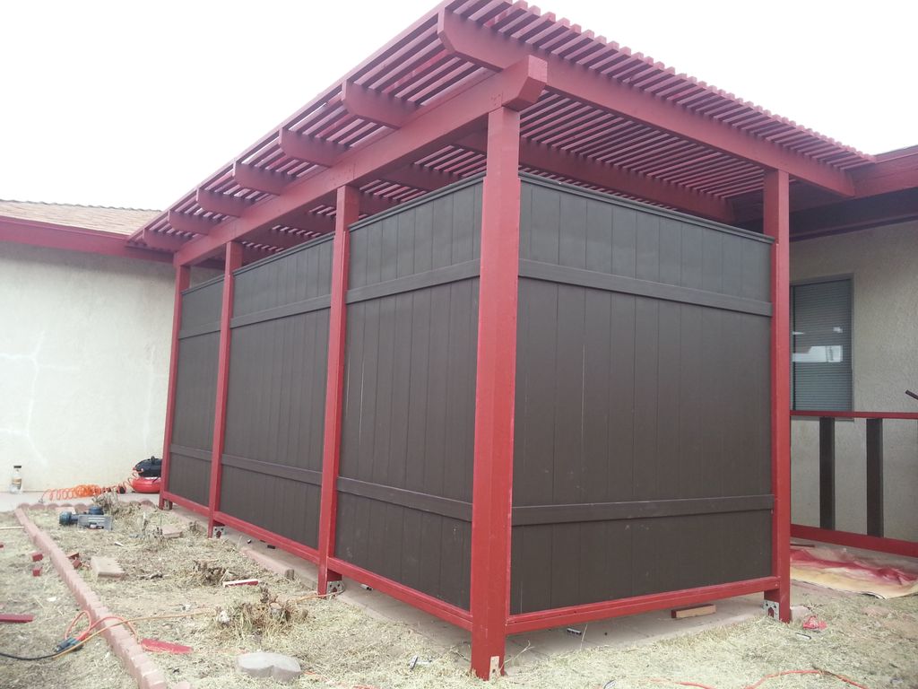 Entry Privacy and Shade structure.
