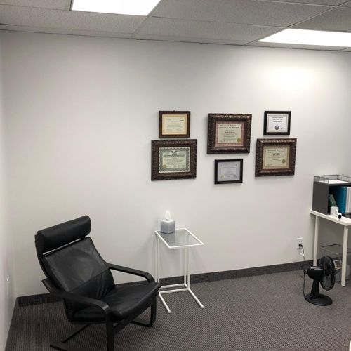 Typical therapy office
