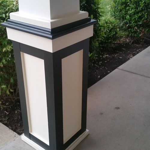 Custom Painted Columns 