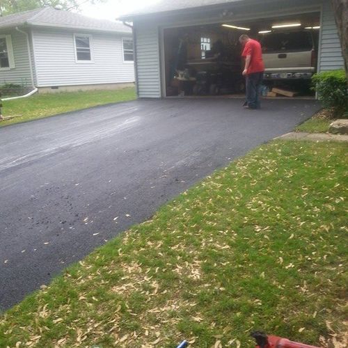 After pictures of the driveway we did.