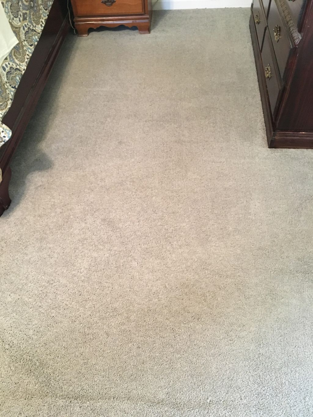 A small picture of a customers carpet after it was