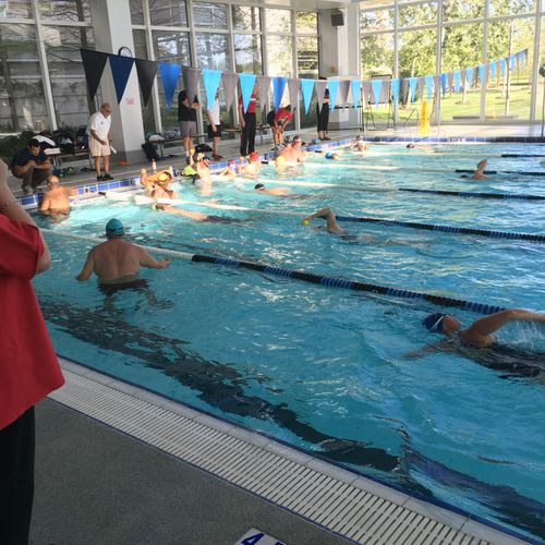 Masters swim clinic. 