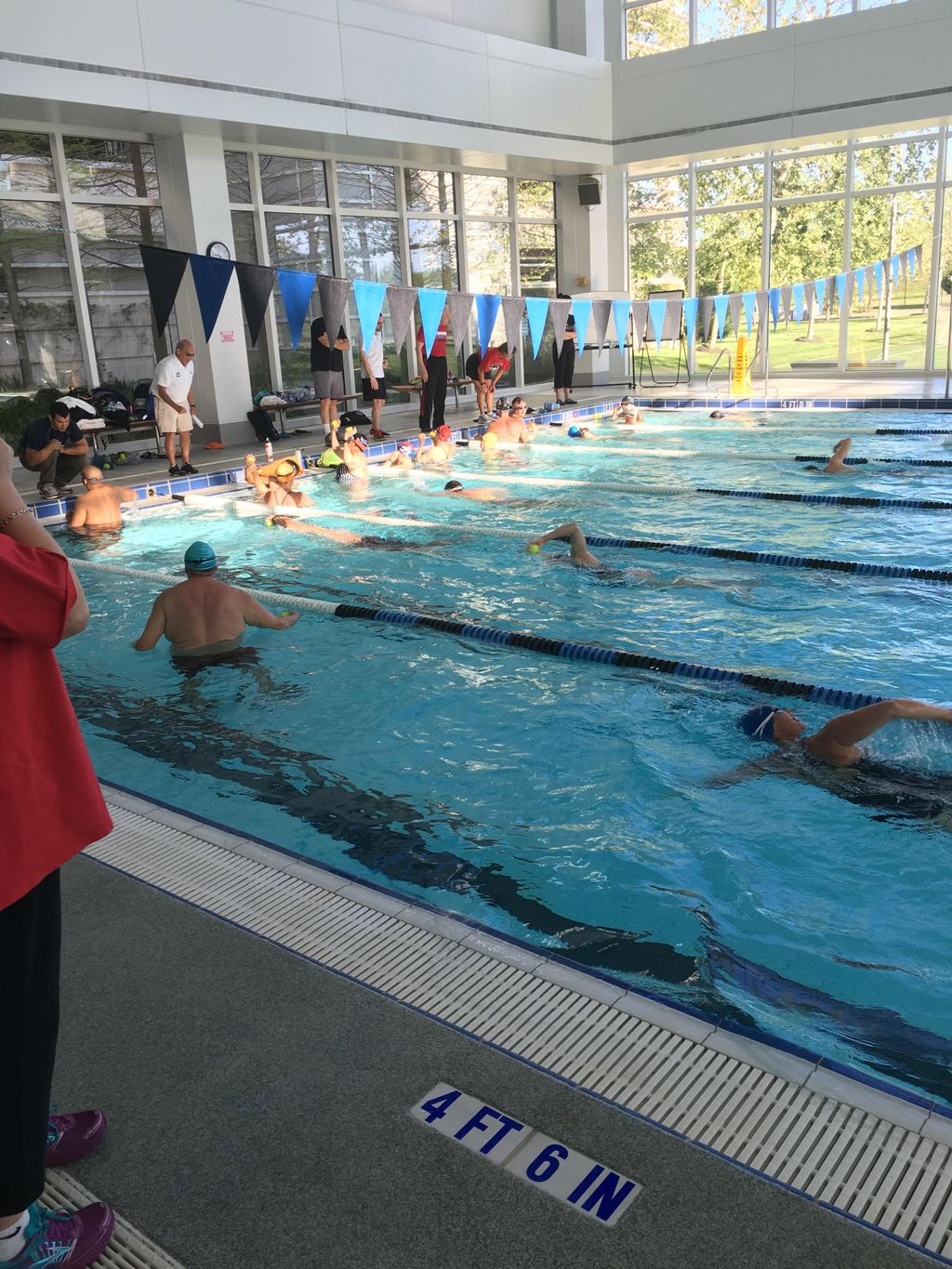 Masters swim clinic. 