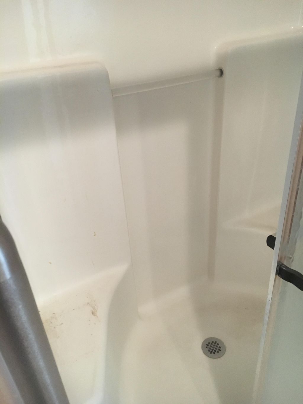 Before shower clean