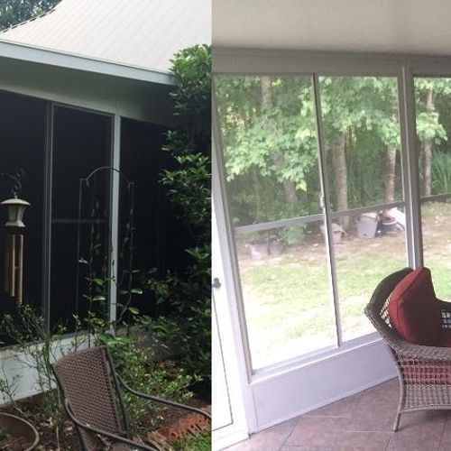 A very functional Sunroom we recently added to a h