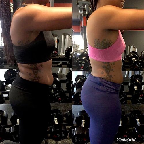 Jojo's body transformation picture after 1 month o