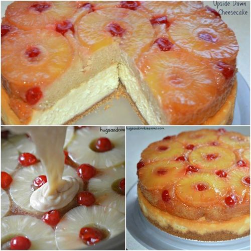 up side down pineapple and cheese cake