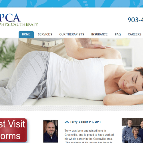 PCA Physical Therapy wanted a website to make pati