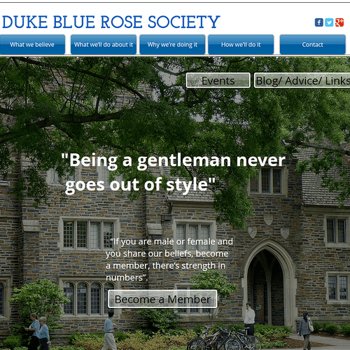 Duke Blue Rose society