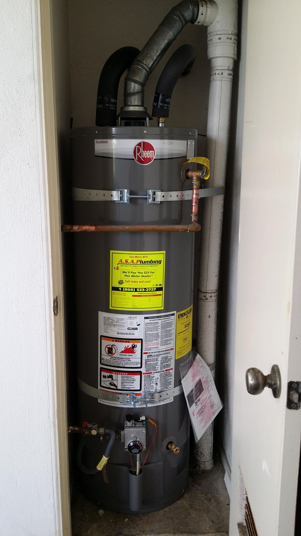 Water Heater install