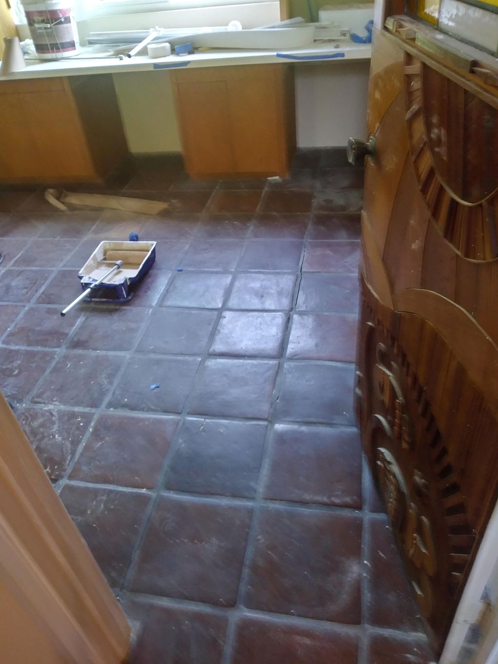 Post Construction cleanup and Saltillo tile restor