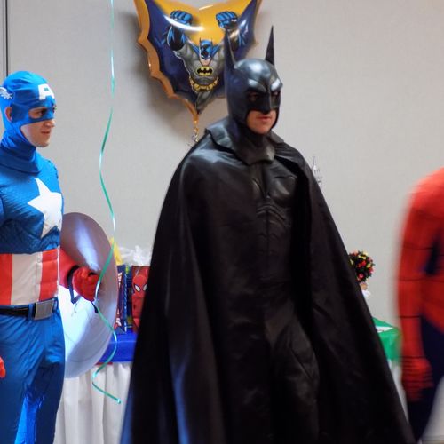 Captain America, Batman and Spiderman