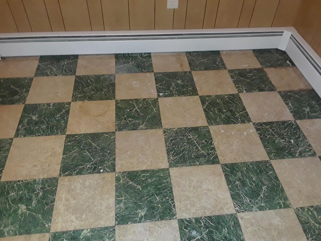 before the kitchen floor redo