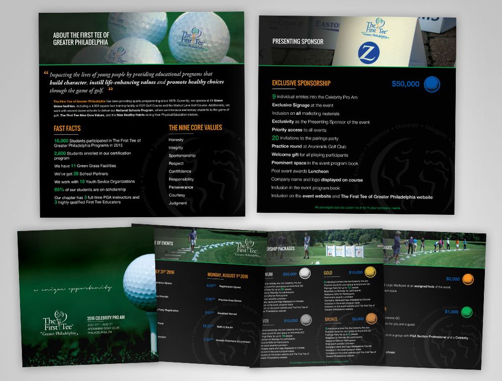 Print design - Event sponsorship deck.