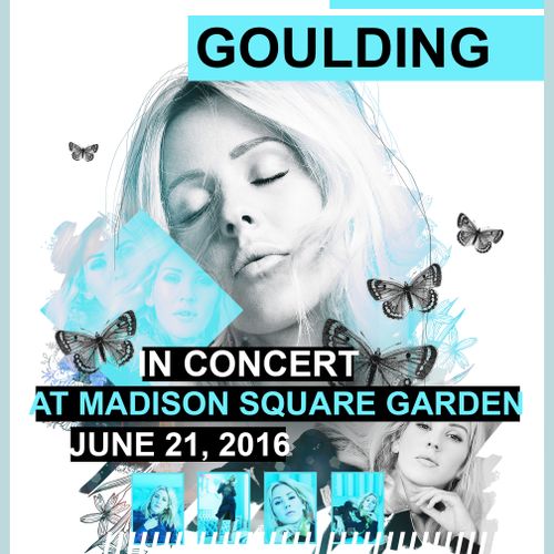 Ellie Goulding live at Madison Square Garden poste