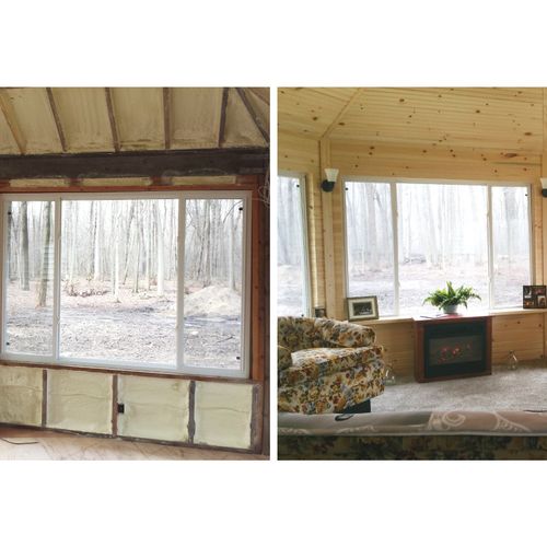 Before and After Sunroom