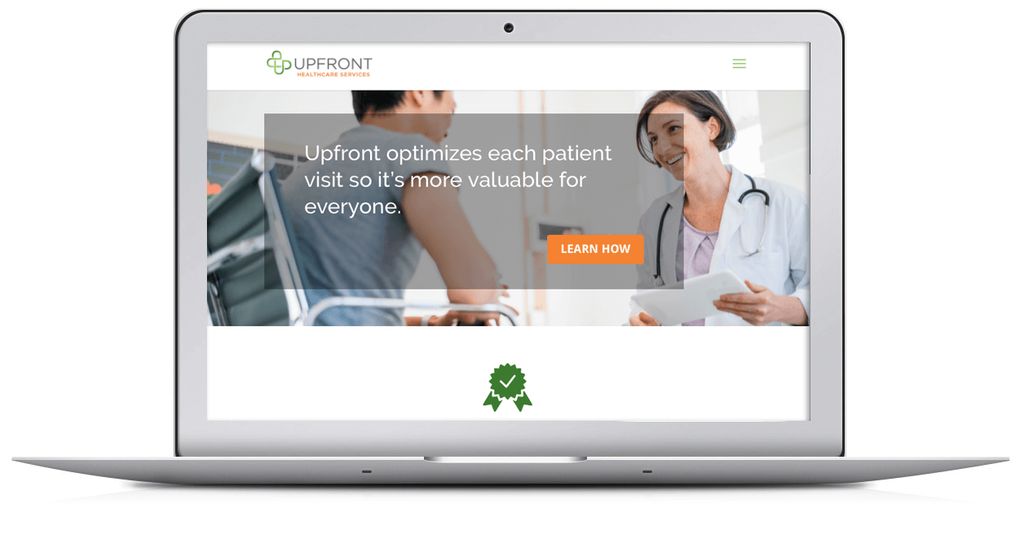 Website for B2B healthcare business with integrati