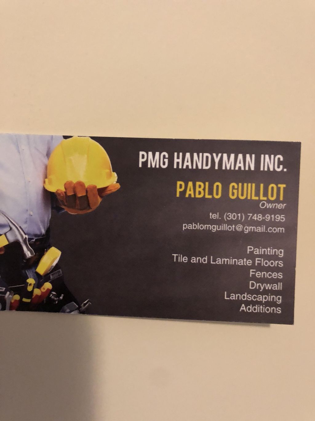 PMG handyman
