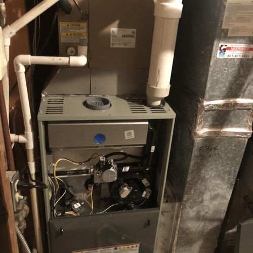 New Installed Furnace from the inside!!