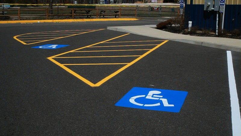 Parking lot striping and maintenance