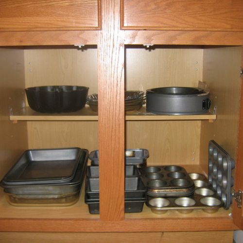 The Baking Pans cabinet "after"