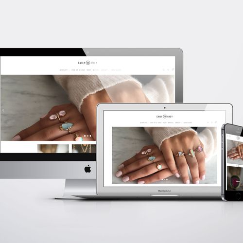 Fine Jewelry Custom Shopify store (web design and 