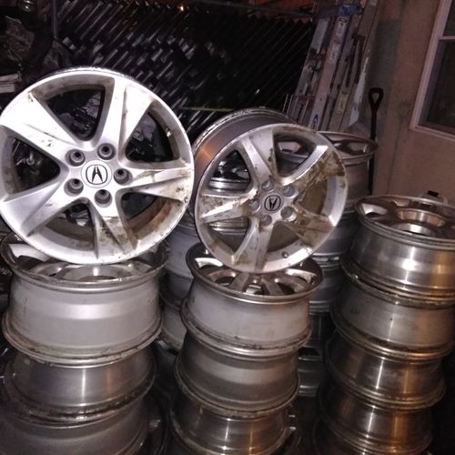 Aluminum and steel rims available all makes and mo