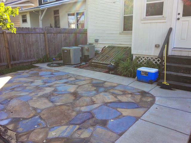 Flagstone patio