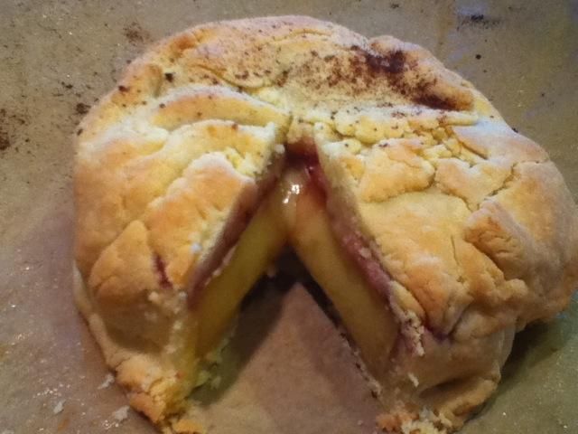 Baked Brie with Raspberry Filling