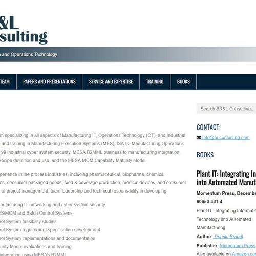 BR&L Consulting after redesign in 2016.