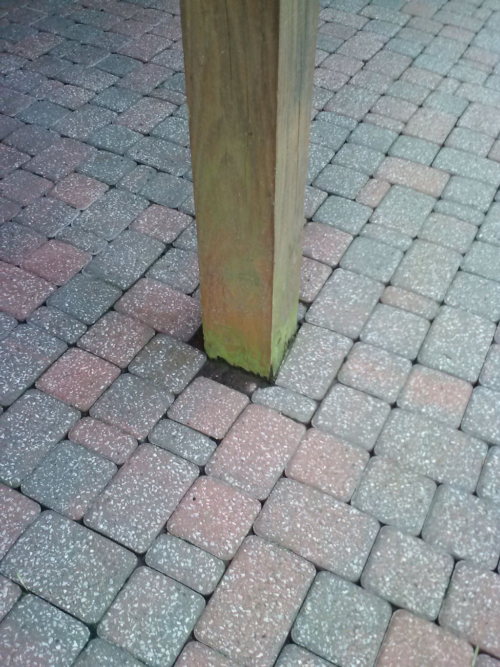 Deck post repair (before)
