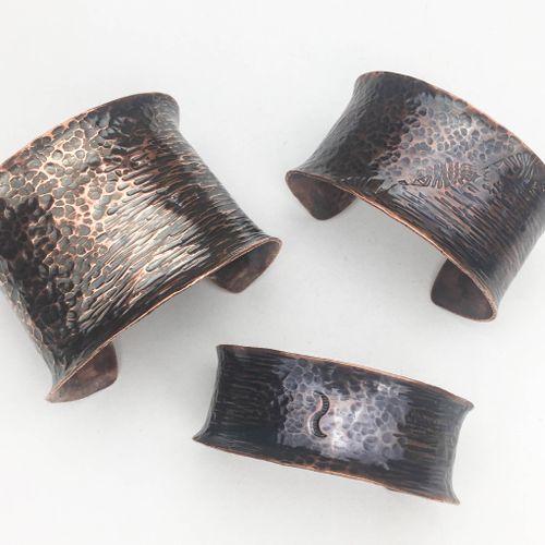 Class 1 - Anti-clastic Textured Copper Cuffs