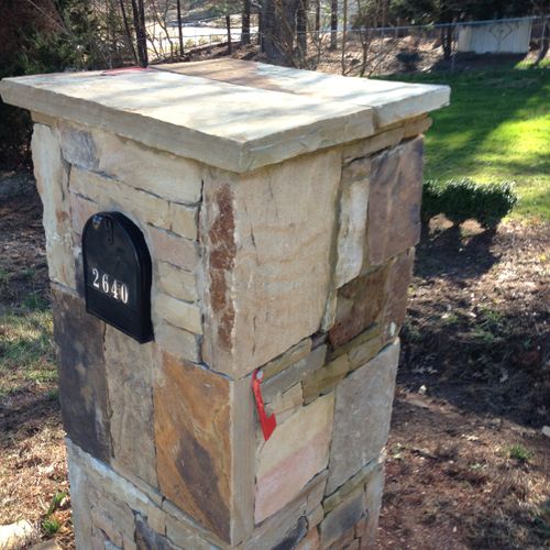 All natural Stone Mailbox- Buford GA