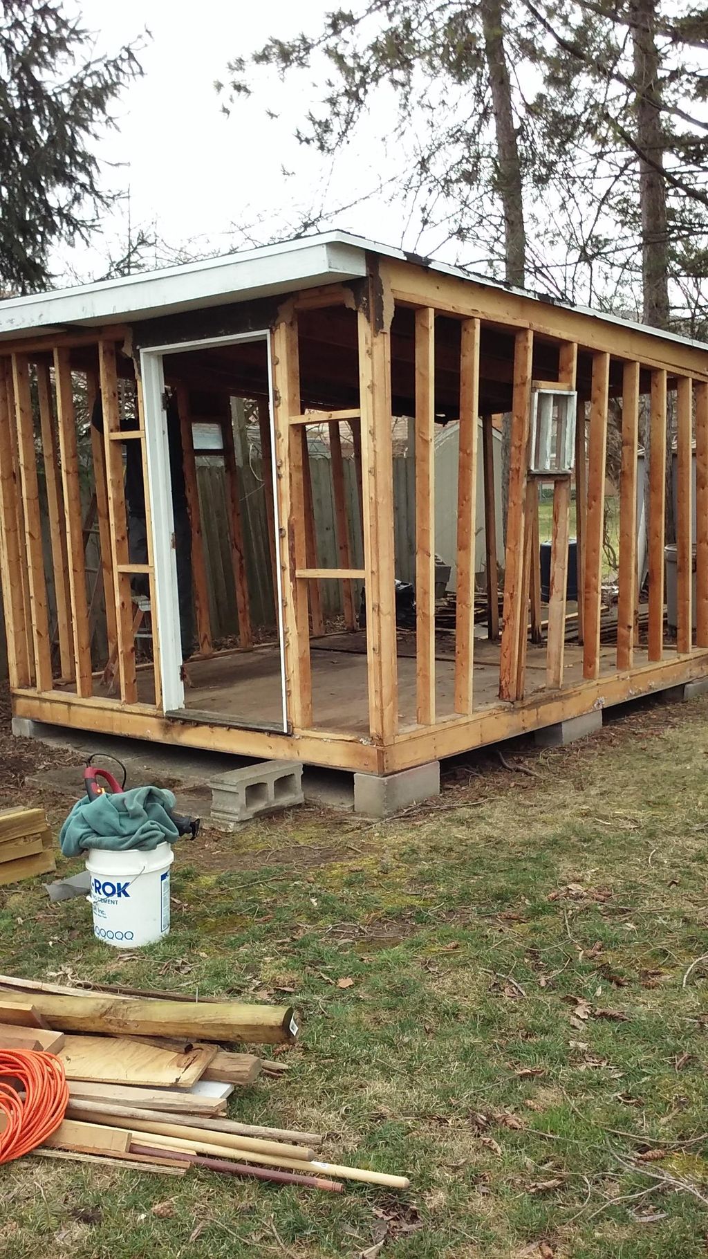 Recent demolition job in progress.