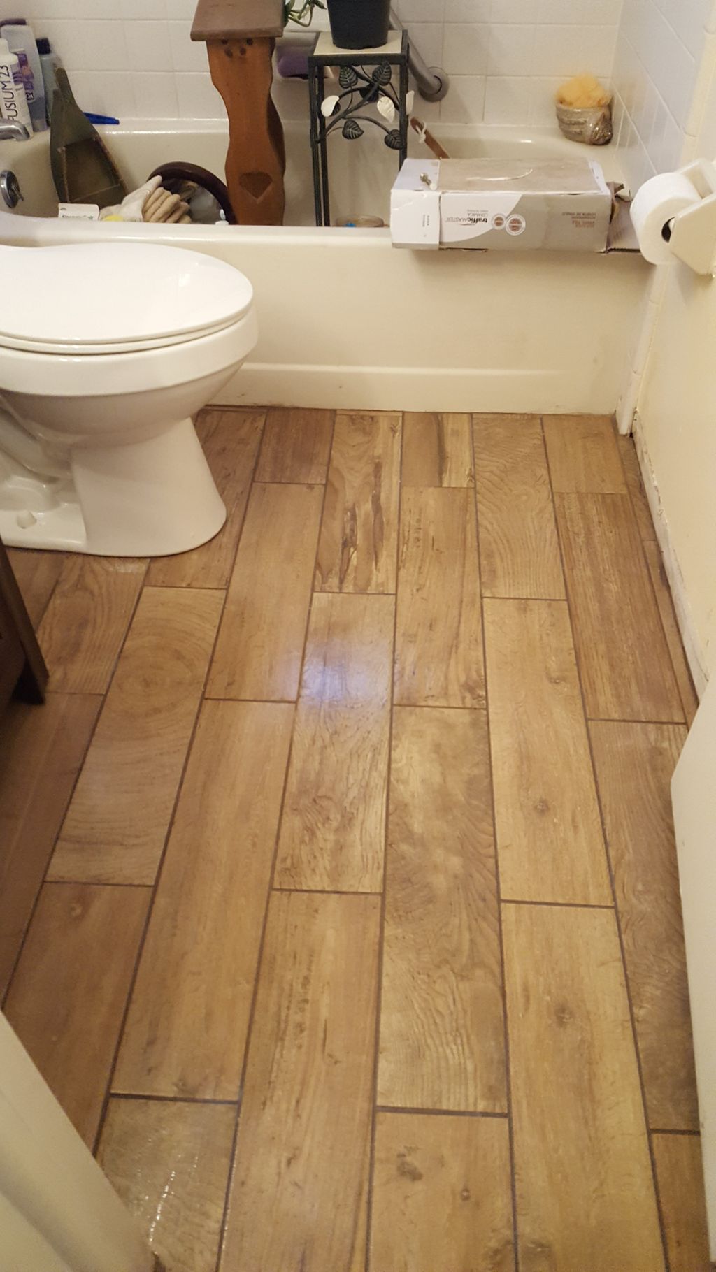 Porcelain  Tile install