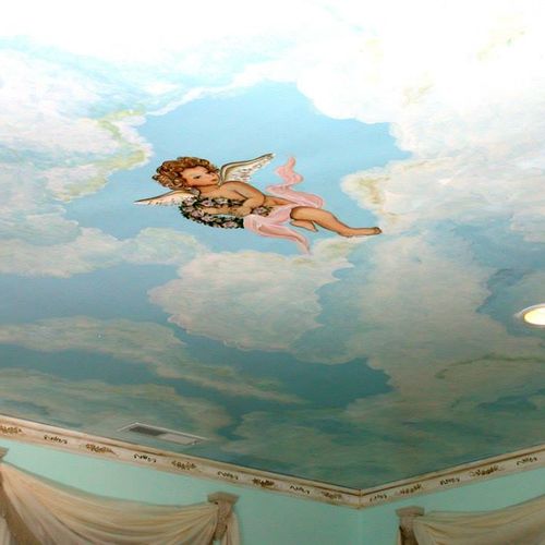 Handpainted heaven ceiling