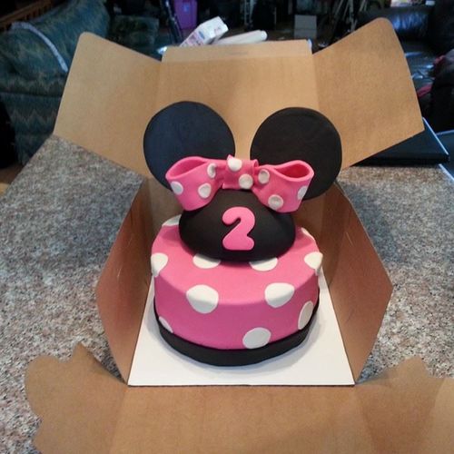 2nd Birthday Minnie Mouse Cake