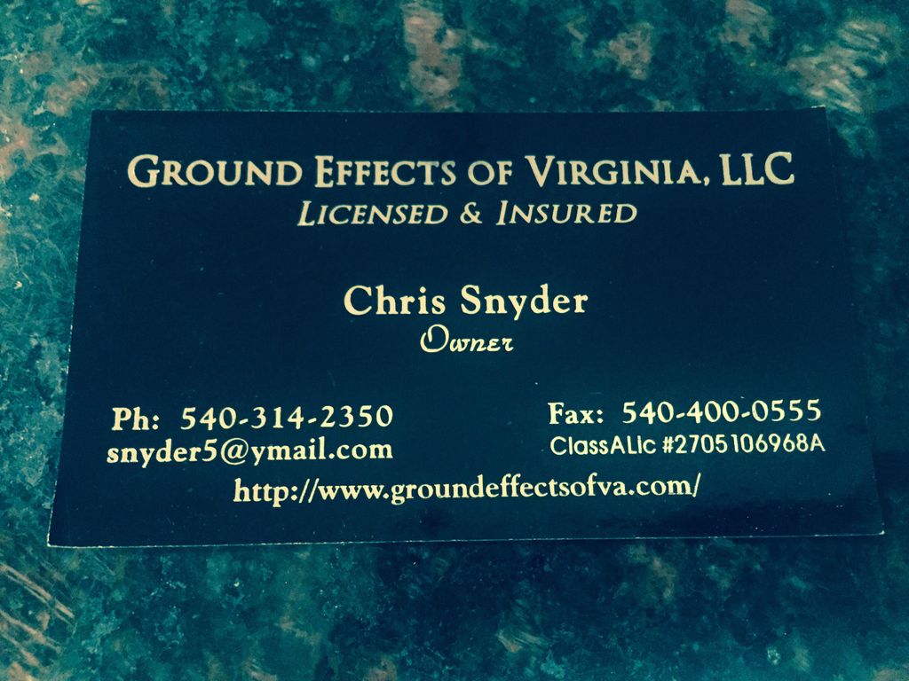 Ground Effects of VA, LLC