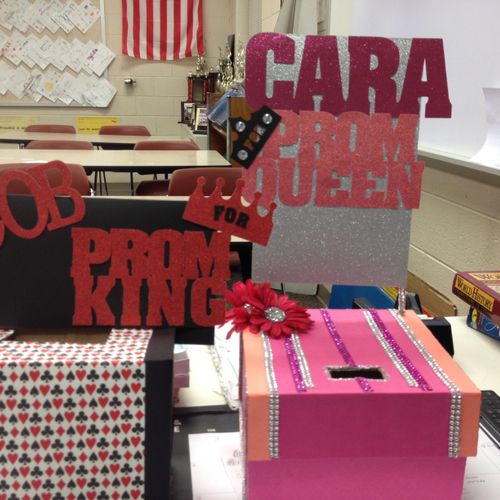 These are prom boxes I made for myself and my part
