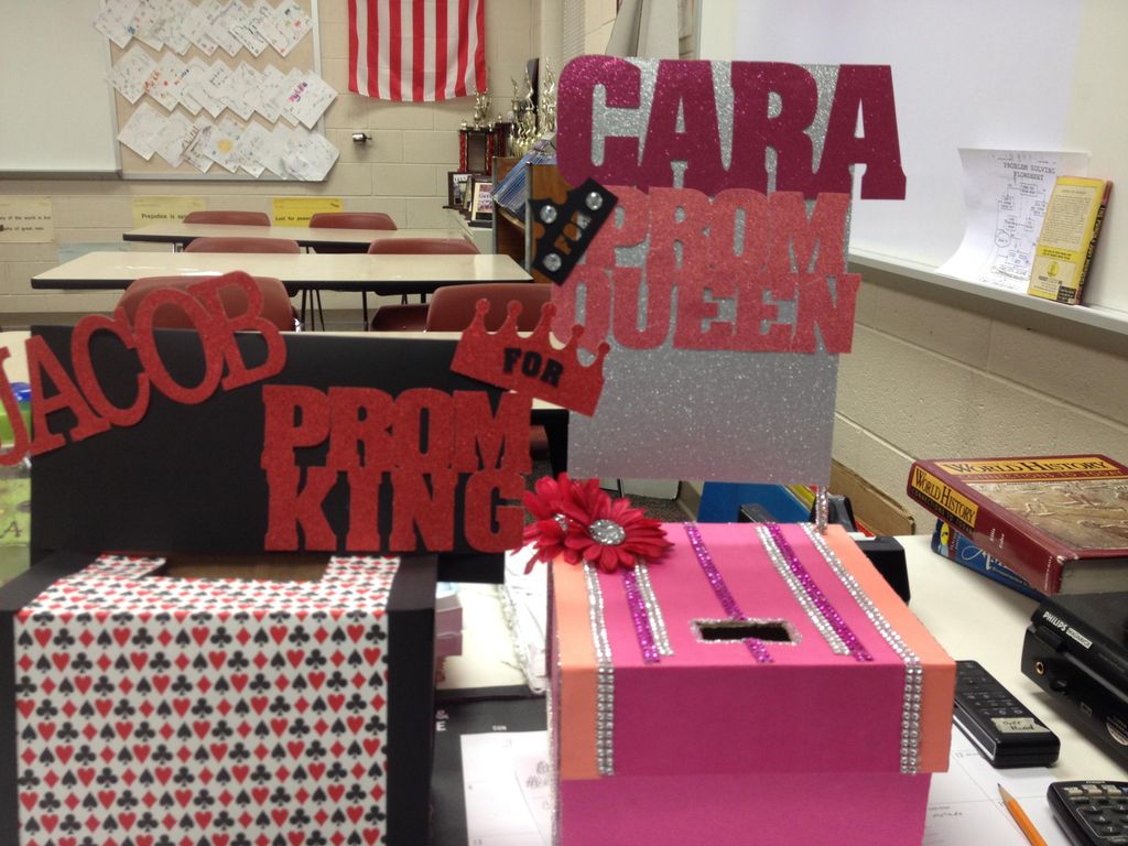 These are prom boxes I made for myself and my part