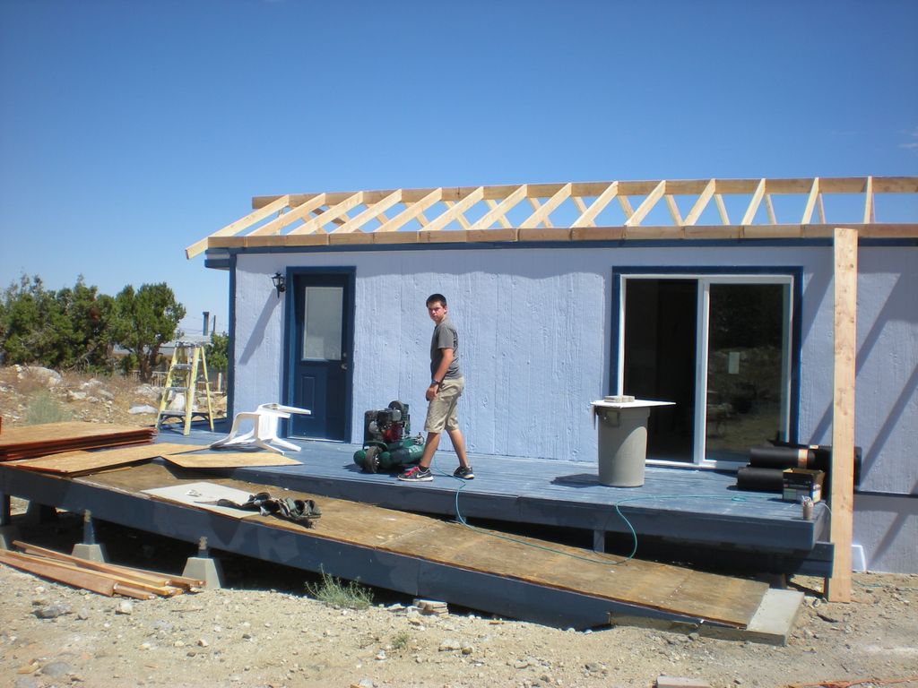 Deck and roof of trailer I remodeled Inside and ou