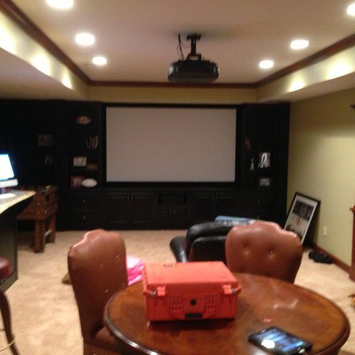 Home theater with Epson projector!